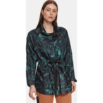 Zelená vzorovaná lehká bunda s kapucí TOP SECRET - Dámské Top Secret černá 1474817