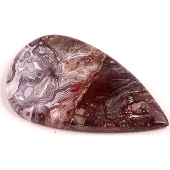 Přírodní kámen Kabošon Crazy Lace Achát č.5975 (39x23x5mm)