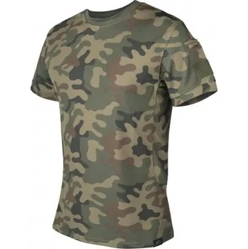 Pánské tričko HELIKON-TEX Tričko TACTICAL Topcoat PL Woodland, Helikon-Tex, Barva PL Woodland, Velikost XXL