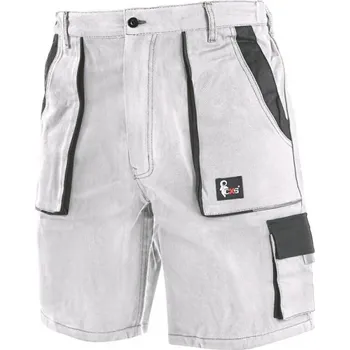 Oblečení a móda CANIS Pánské kraťasy CXS LUXY TOMÁŠ, bílo-šedé, konfekční velikosti, Velikost 64