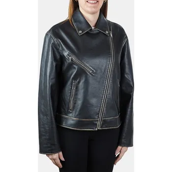 Dámská casual bunda Baťa dámská biker bunda s efektem „used“ černé, vel. L