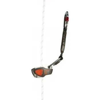 Úvazek DELTA PLUS Brzdič + posuvný zachycovač pádu + napínač lana s prodloužením a 2 karabínanmi DeltaPlus EX030200, Barva sivo-oranžová