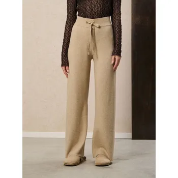 Dámská móda Sinsay - Kalhoty wide leg - béžová - 414EU-08J - 414EU-08J-S