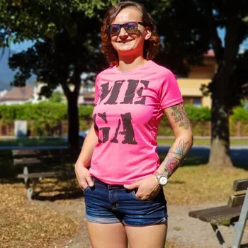 Dámské tričko LIPTÁCI Funkční rychleschnoucí dámské tričko MEGA růžové, Liptáci, Barva ružová, Velikost XXL