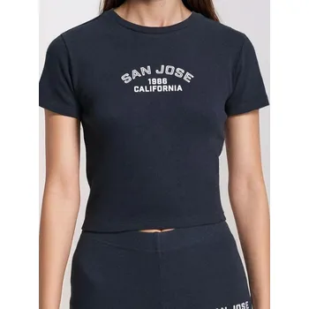 Sinsay - Tričko s nápisem - modrá - 473FG-55X - 473FG-55X-XL