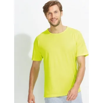 COTTON Pánské raglánové tričko Sols 1939, neonově žluté, Barva žltá, Velikost S