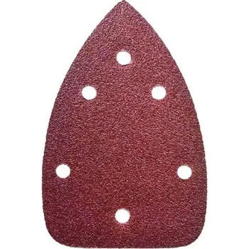 Brusný papír DEDRA Brusný papír trojúhelníkový 140x140x80mm, zrnitost 100,5ks