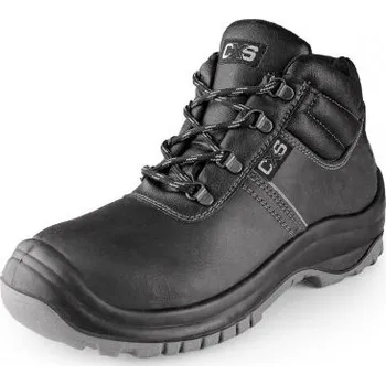 Pracovní obuv CANIS Kotníková obuv s ocelovou špicí MANGAN S3, Barva čierna, Velikost 38