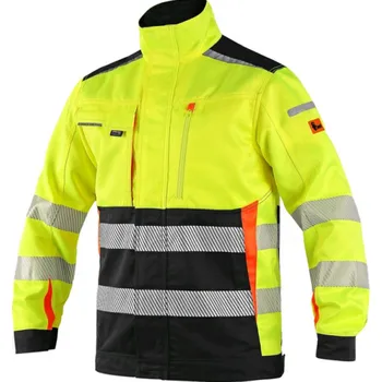 montérky CANIS Pracovní blůza CXS BENSON Hi-Vis žluto-černá, Canis, Barva žlto-čierna, Velikost 60