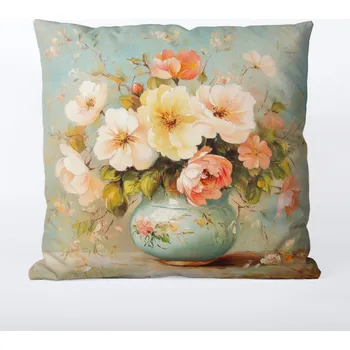 Povlak na polštář 45x45 nepromokavý polyester letní zahrada