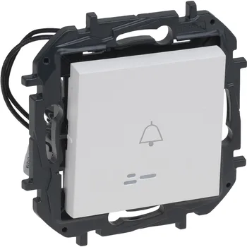 vypínač LEGRAND Spínač NILOÉ STEP 863110B podsvícené tlačítko zvonek, bílá 863110B