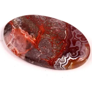 Přírodní kámen Kabošon Crazy Lace Achát č.5973 (40x23x5mm)