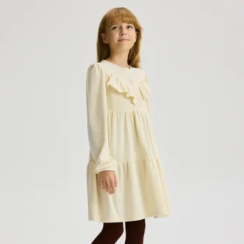 Dívčí šaty Reserved - Šaty s volánem - tělová - 229FW-02X - 229FW-02X-U12