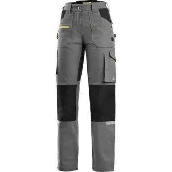 montérky CANIS Dámské kalhoty CXS STRETCH, šedo-černé, Barva sivo-čierna, Velikost 50