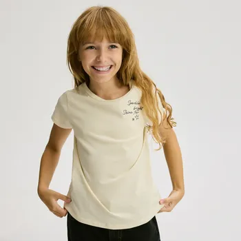 Dívčí tričko Reserved - Sada 2 bavlněných triček s aplikací - vícebarevná - 564GW-MLC - 564GW-MLC-152