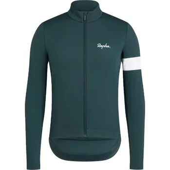 Cyklistické oblečení Pánská bunda RAPHA Core Winter Men Forest Green/White - M