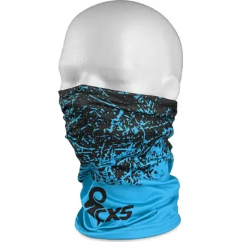 Módní doplněk CANIS Multifunkční šátek CXS LORY 23X45cm, černo-modrá, Barva čierno-modrá, Velikost UNI