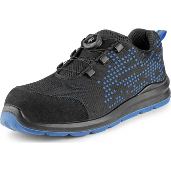 Pracovní obuv CANIS Polobotka s kompozitovou špicí LOPUD S1PS, černo-modrá, CXS TEXLINE, Barva čierno-modrá, Velikost 46