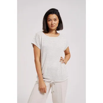 Dámská halenka MOODO - ecru bílá Marisse bílá | šedá | krémová 2821797