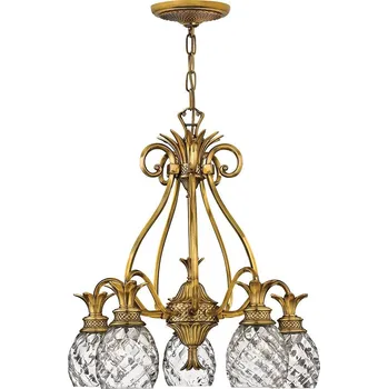 Elstead Lighting Plantation závěsné svítidlo 5x60 W mosaz HK-PLANTATION5-BB