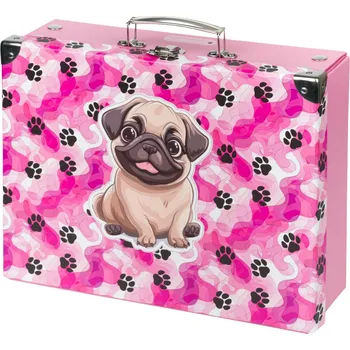 BAAGL Skládací školní kufřík 32,5 x 26 x 10,5 cm, Tlapky s kováním