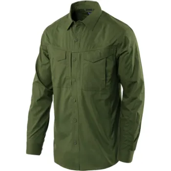 Pánská košile HELIKON-TEX Košile DEFENDER Mk2 Pine green dlouhý rukáv, Helikon-Tex, Barva Pine green, Velikost L