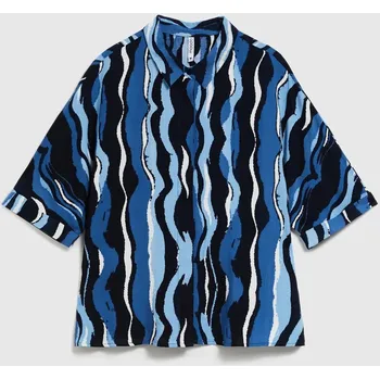 Dámská košile se vzorem MOODO - námořnická modrá Marisse černá | modrá | bílá | světle modrá | vícebarevná 2848624