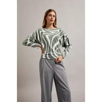 Dámská mikina Marisse Women's Sweatshirt Z-Bl-4522 D.Olive Moodo bílá | šedá | zelená 3238895