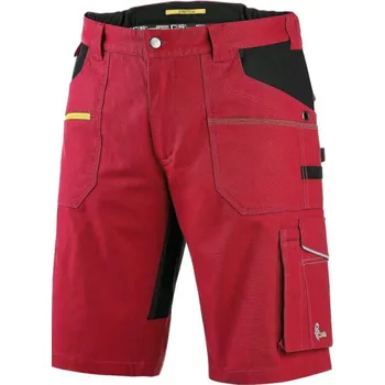 pracovní kraťasy CANIS Pánské kraťasy CXS STRETCH, červeno-černé, Barva červeno-čierna, Velikost 62