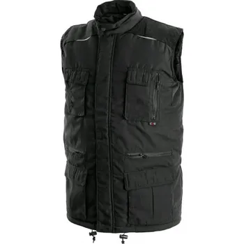 CANIS Pánská zimní vesta OHIO, DAVIDA, černá, Barva čierna, Velikost XXL