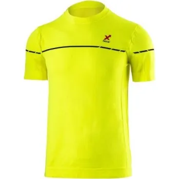 Pánské tričko X TECH Funkční triko MAGLIA OLIMPIC, 0/+30°C, žluté fluorescenční, krátký rukáv, XTECH, Barva žltá, Velikost S/M