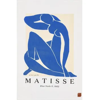 Ručník Bavlněný plážový ručník Slowtide x Henri Matisse 100 x 150 cm STRP067 modrá 55X, vel. ONE SIZE