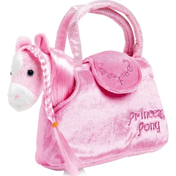 plyšák Small Foot Dětská růžová kabelka koník v kabelce Paulina