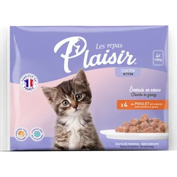 Krmivo pro kočku Plaisir cat Kapsa Multipack pro koťata kuřecí 4x100g
