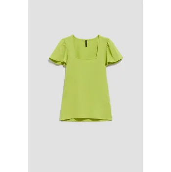 DÁMSKÉ TRIKO L-TS-4074 L.Zelená Marisse bílá | kaki | světle zelená 2271285