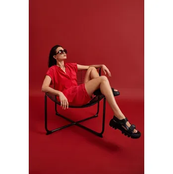 Dámská košile s kapsou MOODO - červená Marisse černá | červená 2848625