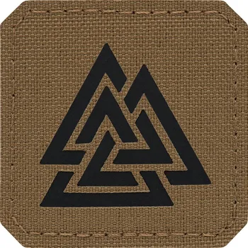 Nášivka Nášivka M-Tac Valknut Laser Cut - coyote-černá