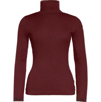 Cyklistické kalhoty Dámský rolák Goldbergh Mira Long Sleeve Knit Sweater Vino Rosso