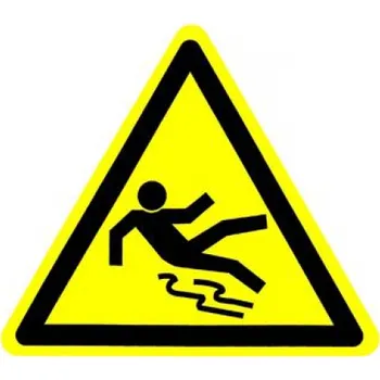 Značení Nová práca, s.r.o. Bezpečnostní samolepka - Nebezpečí uklouznutí!