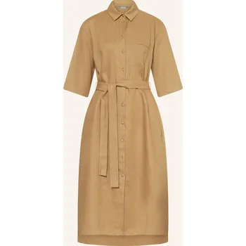 Dámské šaty Mm Dámské Košilové Šaty Salute Ze Lnu, velbloudí, 36