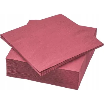 Papírový ubrousek Papírové Ubrousky Bordó 30 Kusů 3vrstvé Na narozeniny, banket, 40 cm