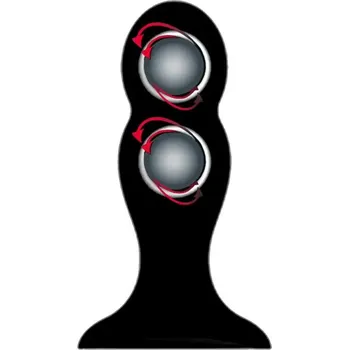 Anální kolík BASIC X Quinn TwoBall anální kolík s rotačními kuličkami černý