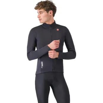 Cyklistická bunda CASTELLI Cyklistická zateplená bunda - ENTRATA 2 - černá 2XL