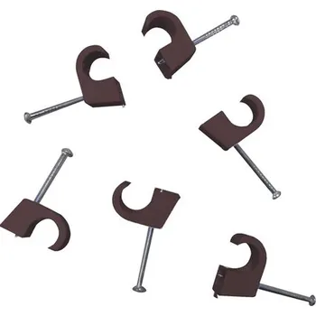 Příchytka kabelová EM 7-12mm hnědá, balení 50 ks