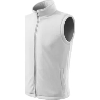 Pánská bunda Malfini Fleecová vesta NEXT 518, bílá, Barva biela, Velikost 3XL