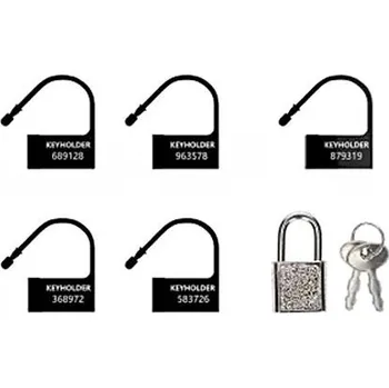 Pás cudnosti ManCage Náhradní zámečky ke kleci na penis - černé