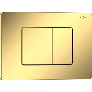 Mexen Tex 05 splachovací tlačítko nerezová ocel, zlatá šampaňská lesklá - 6105-08 Splachovací tlačítka