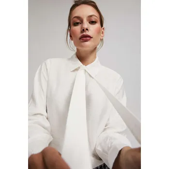 Pánská košile Košile se zavazovaným výstřihem Moodo černá | bílá | šedá | vícebarevná | vícebarevná 2476432