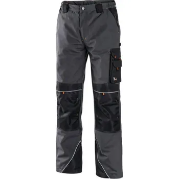 montérky Pánske nohavice SIRIUS NIKOLAS, sivo-oranžové, Barva sivo-oranžová, Velikost 46