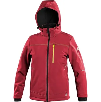 Chlapecká bunda CANIS Dětská softshellová bunda CXS STRETCH, červená, Barva červená, Velikost 160 cm